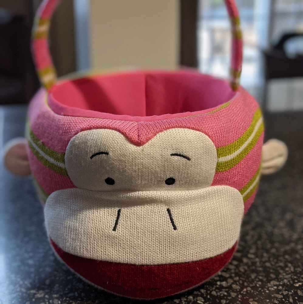 Dan Dee Sock Monkey Easter basket